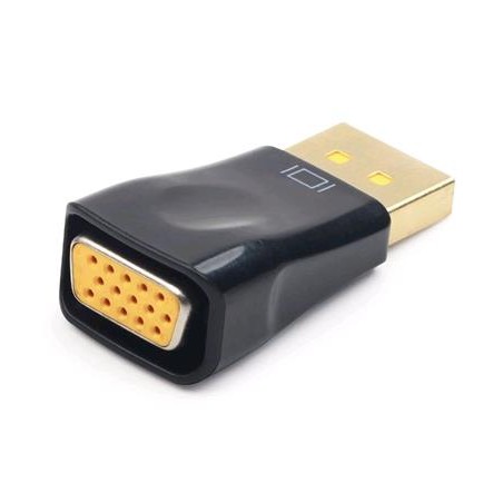 Gembird redukce Displayport na VGA, M/F, černá