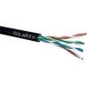 Instalační kabel Solarix venkovní gelový UTP, Cat5E, drát, PE, box 305m