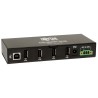 Rozbočovač 4x USB 2, průmyslový, odolnost ESD 15kV, kovové pouzdro, možnost montáže