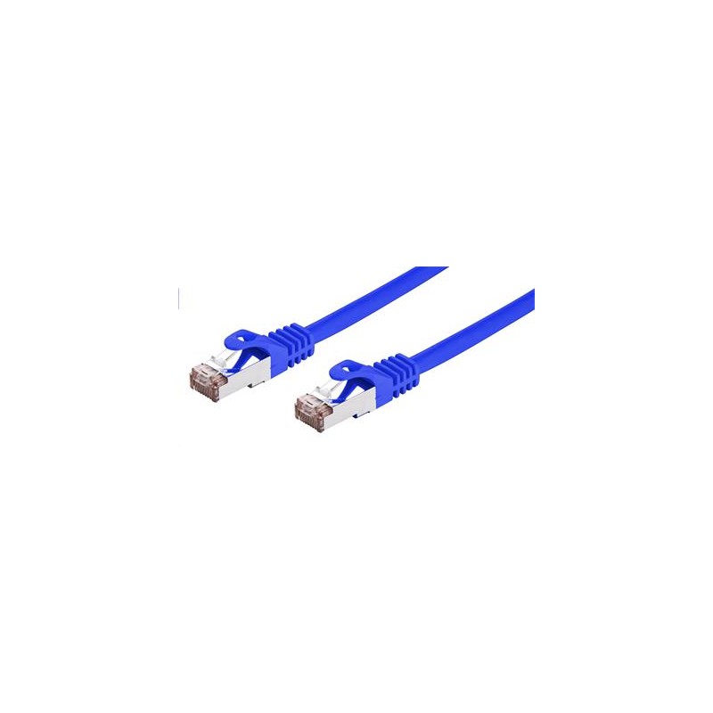 C-TECH kabel patchcord Cat6, FTP, modrý, 0,5m