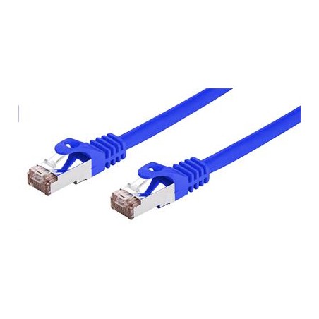 C-TECH kabel patchcord Cat6, FTP, modrý, 0,5m