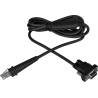 Kabel RS-232 pro čtečky Virtuos HT-10, HT-310, HT-850, HT-900, tmavý