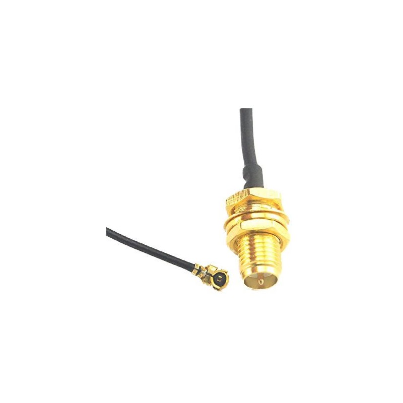 Pigtail u.Fl (IPEX) - RSMA female pigtail kabel, 15cm