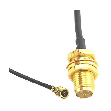 Pigtail u.Fl (IPEX) - RSMA female pigtail kabel, 15cm