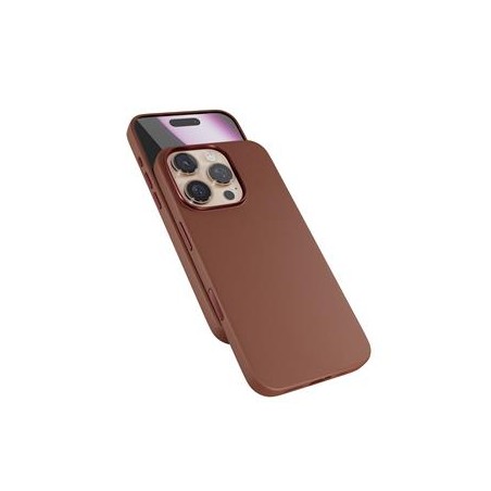 Epico Mag+ kožený kryt iPhone 16 Pro Max - hnědá