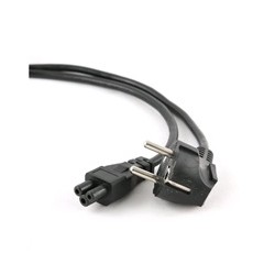 C-TECH kabel síťový, 1,8m VDE 220/230V, napájecí k notebooku, 3 pin Schuko