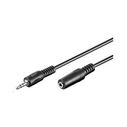 PREMIUMCORD Kabel audio 3,5mm Jack - Jack prodlužovací 3m (M/F, stereo)