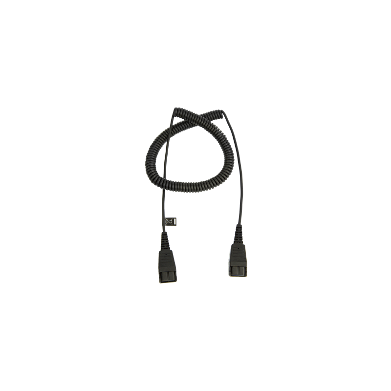 Jabra Extension cord, QD-QD, 0,5-2m, coiled