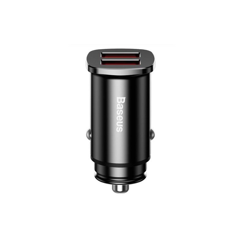 Baseus CCALL-DS01 Square Nabíječka do Auta 2xUSB QC3.0 30W Black