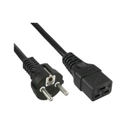 PremiumCord kabel síťový k počítači 230V 16A 3m IEC 320 C19 konektor
