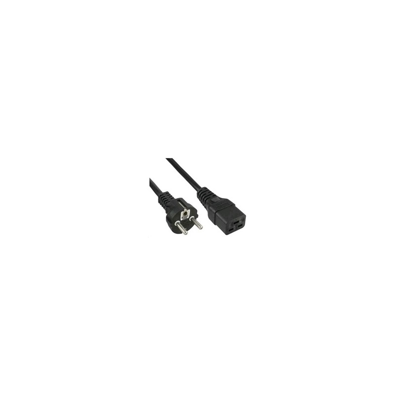 PremiumCord kabel síťový k počítači 230V 16A 3m IEC 320 C19 konektor