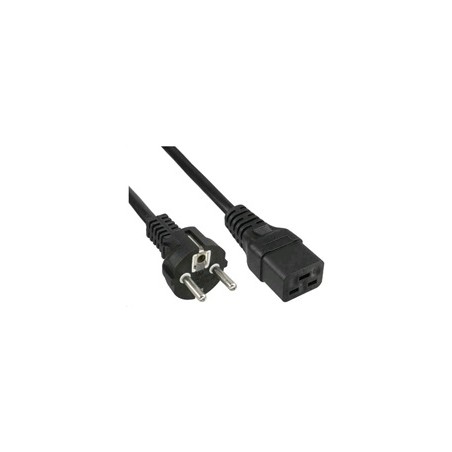 PremiumCord kabel síťový k počítači 230V 16A 3m IEC 320 C19 konektor