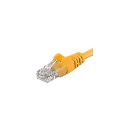 PremiumCord Patch kabel UTP RJ45-RJ45 CAT6 1m žlutá