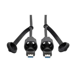 Kabel USB-A / USB-A, SuperSpeed, USB 3.0/3.1, odolný IP68, stíněný, (Samec/Samec), 1.83m