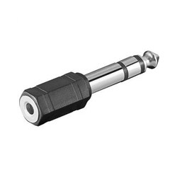 PremiumCord adaptér 6,3mm Stereo plug - 3,5mm Stereo jack (M/F)