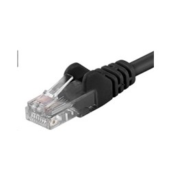 PREMIUMCORD Patch kabel UTP RJ45-RJ45 CAT5e 0.25m černá