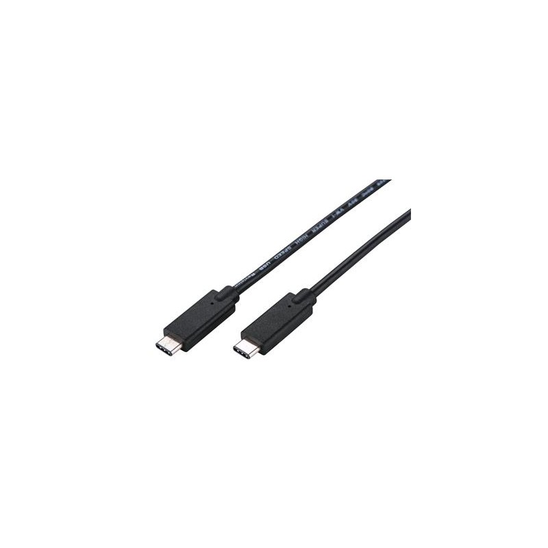 C-TECH kabel USB 3.2, Type-C (CM/CM), PD 100W, 20Gbps, 1m, černý