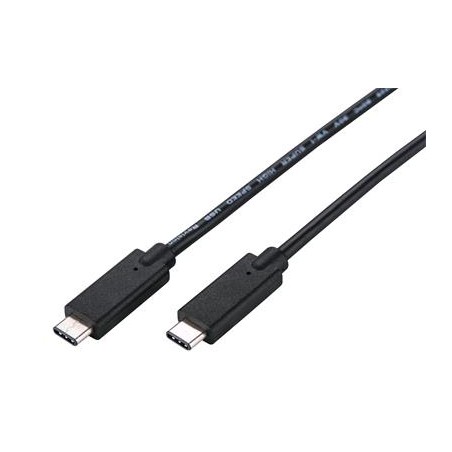 C-TECH kabel USB 3.2, Type-C (CM/CM), PD 100W, 20Gbps, 1m, černý