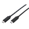 C-TECH kabel USB 3.2, Type-C (CM/CM), PD 100W, 20Gbps, 1m, černý