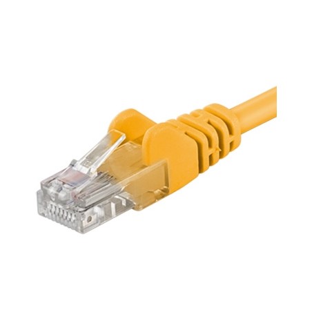 PremiumCord Patch kabel UTP RJ45-RJ45 level 5e 0.5m žlutá