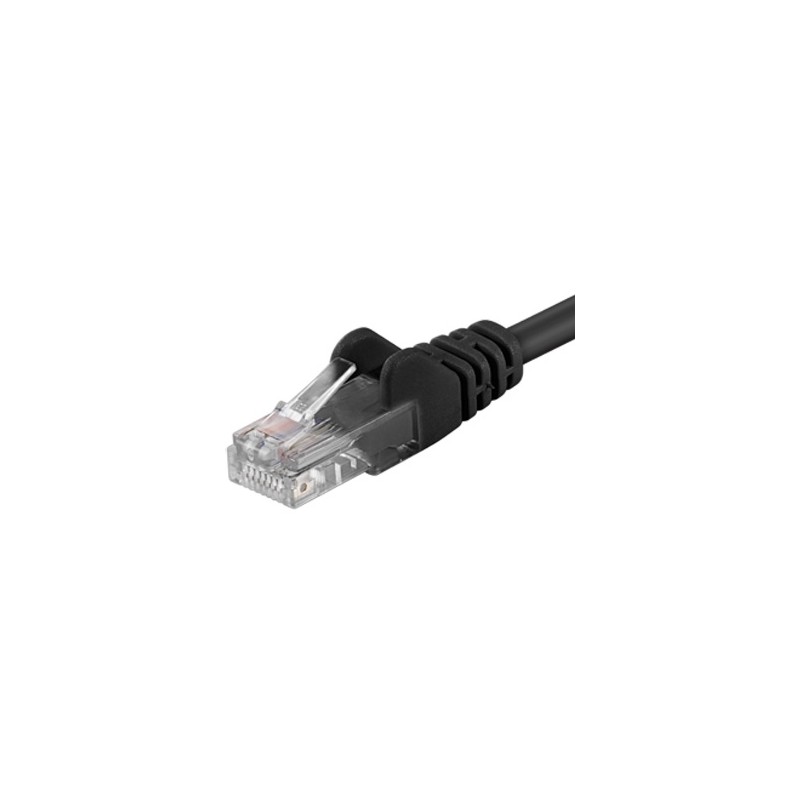 PremiumCord Patch kabel UTP RJ45-RJ45 level 5e 0.5m černá