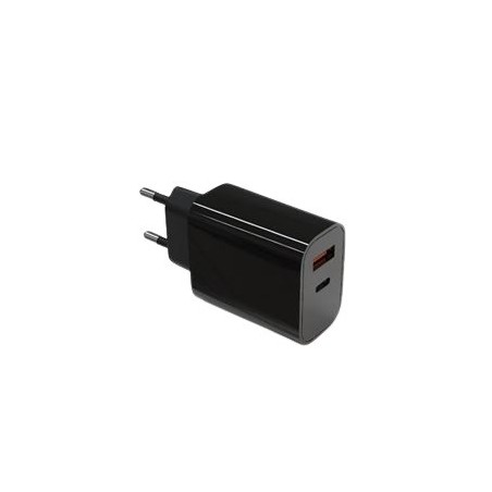 TB Touch USB-C + USB-A černá nabíječka