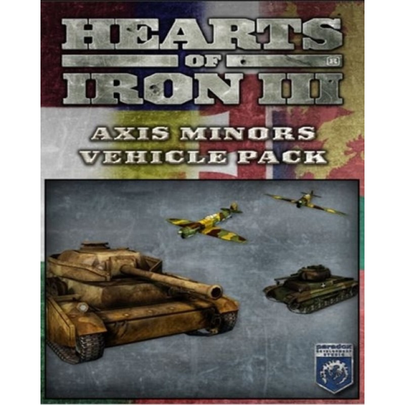 Hearts of Iron 3 Axis Minors Vehicle Pack – herní rozšíření pro PC (elektronická licence)