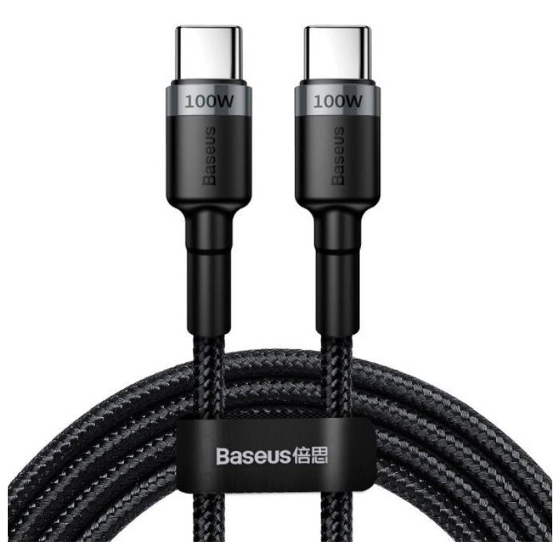 Baseus datový kabel Cafule USB-C PD2.0 100W 2m 20V 5A šedo-černý