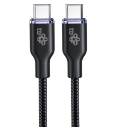 TB USB C - USB C 60W Glamour kabel 1,5m černý