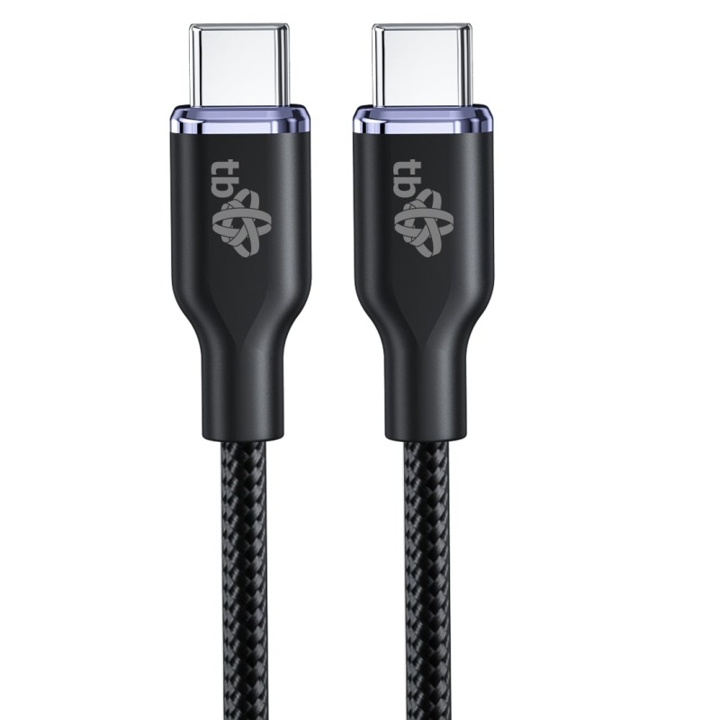 TB USB C - USB C 60W Glamour kabel 1,5m černý