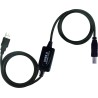 PremiumCord USB 2.0 repeater a propojovací kabel A/M-B/M 10m