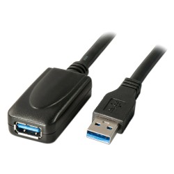 PREMIUMCORD USB 3.0 repeater a prodlužovací kabel A/M-A/F 5m
