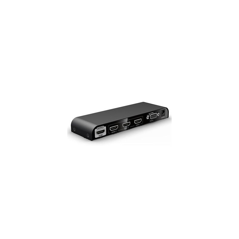 PremiumCord HDMI switch 3:1, 4K@60Hz, dálkové ovl.
