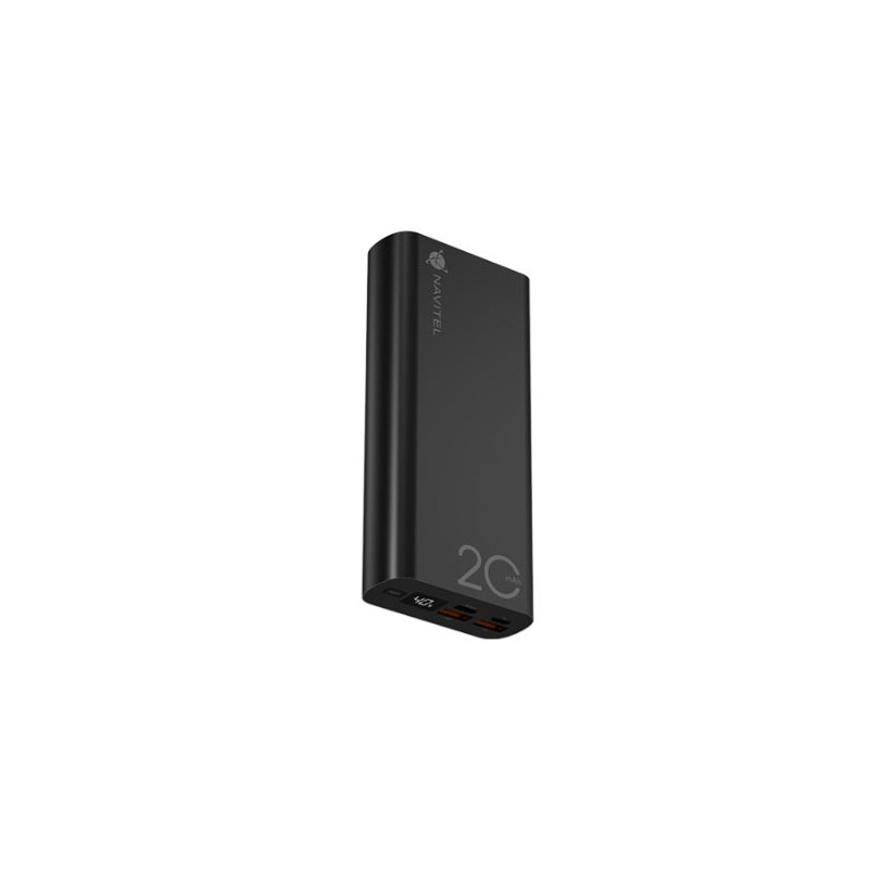 Powerbanka NAVITEL PWR20 AL černá s kapacitou 20000 mAh