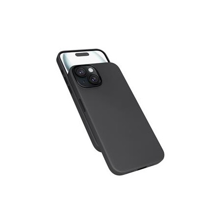 Epico Mag+ kožený kryt iPhone 15 Plus - černá