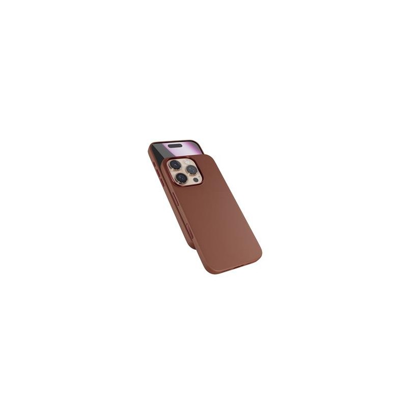 Epico Mag+ kožený kryt iPhone 16 Pro - hnědá