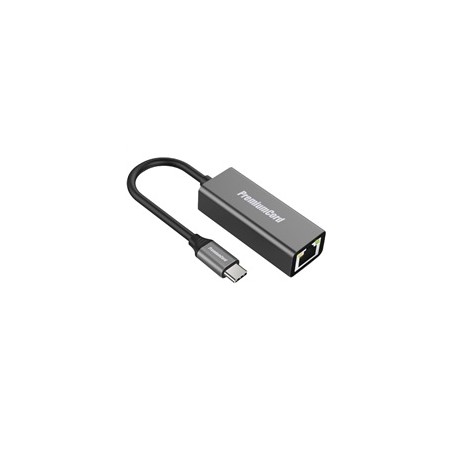 PremiumCord převodník USB-C na Gigabit konektor RJ45