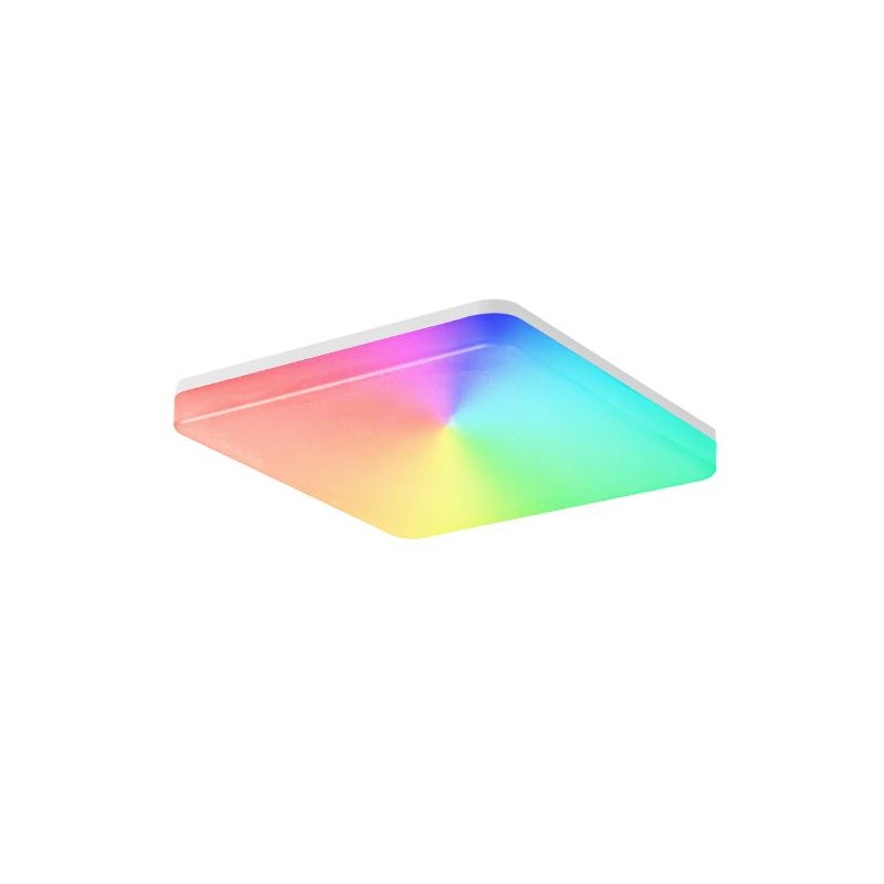 Tellur WiFi Smart LED čtvercové stropní světlo, 24W, 3000-6500K + RGB , bílé