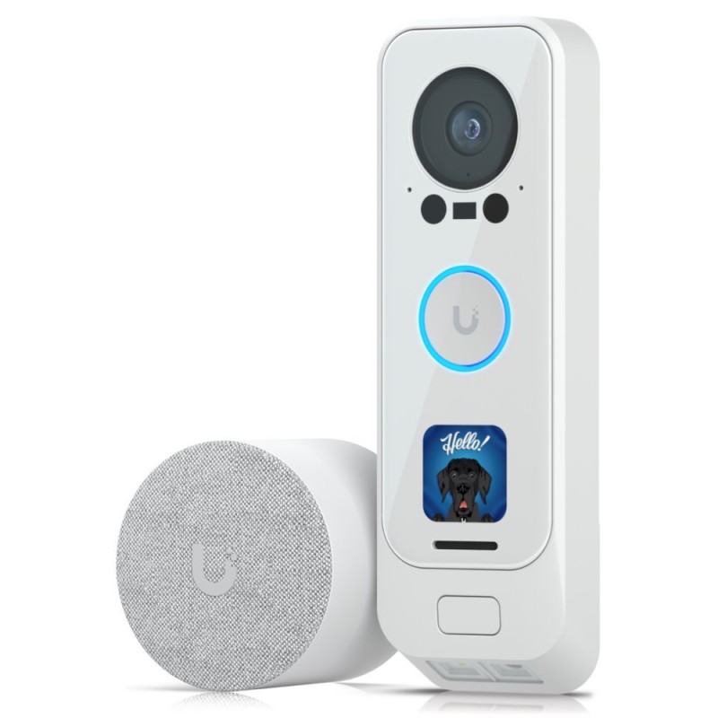 Ubiquiti UVC-G4 Doorbell Pro PoE Kit - G4 Doorbell Professional PoE Kit - White UVCG4DOORBELLPROPOEKITWH