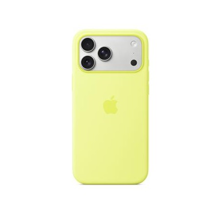 iPhone 17 Pro Max Silicone Case with MS–Neon Yell.