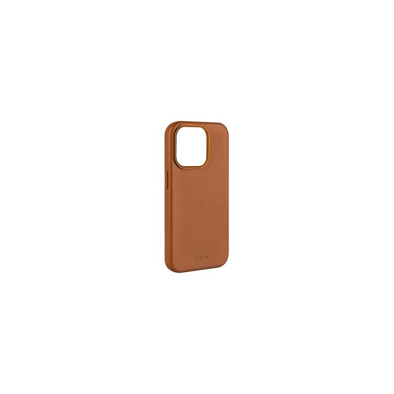 FIXED MagLeather kožený kryt iPhone 15PM hnědý