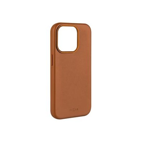 FIXED MagLeather kožený kryt iPhone 15PM hnědý
