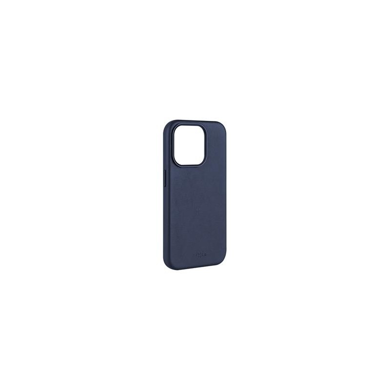 FIXED MagLeather kožený kryt iPhone 15PM modrý