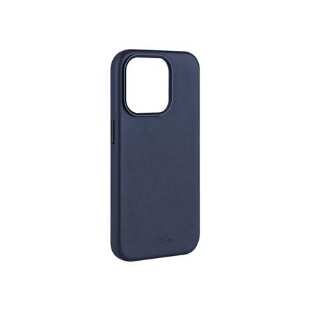 FIXED MagLeather kožený kryt iPhone 15PM modrý