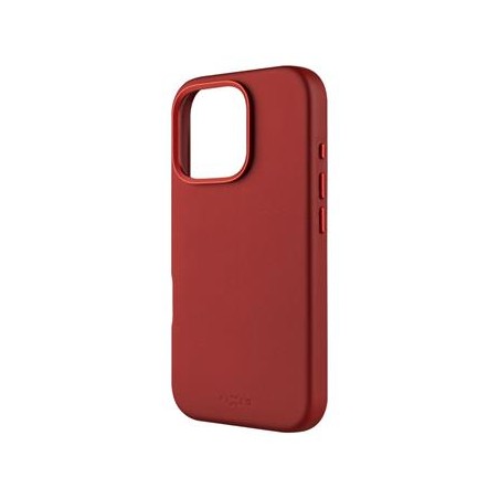FIXED MagLeather kožený kryt iPhone 16 Pro červený