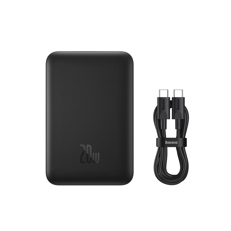 Baseus Magnetická Powerbanka 10000mAh 20W Black