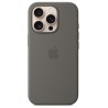 iPhone 16 Pro Silicone Case with MS - Stone Gray