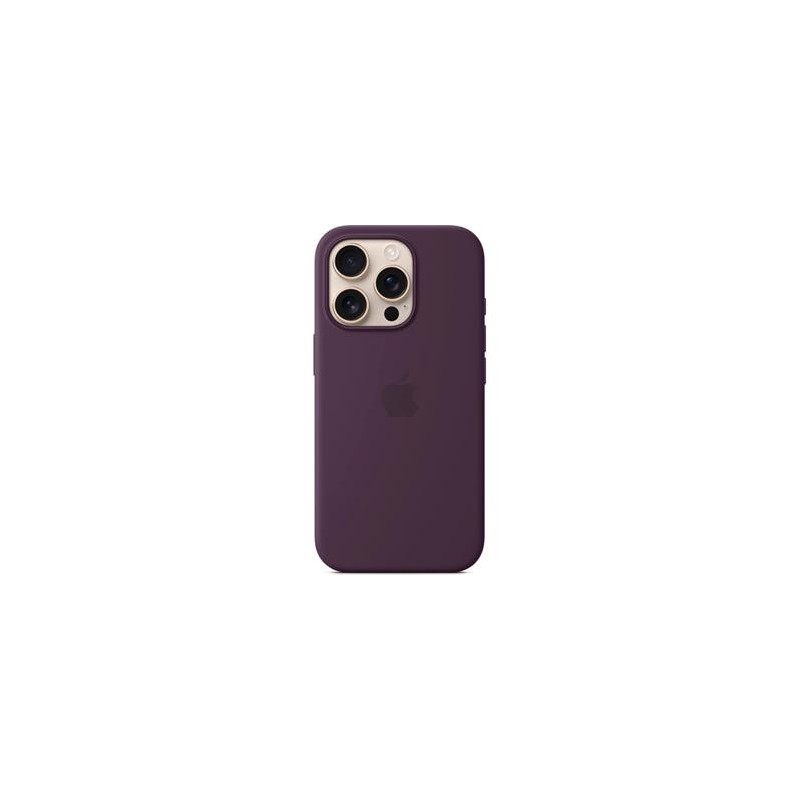 iPhone 16 Pro Silicone Case with MS - Plum