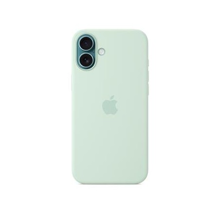 iPhone 16 Plus Silicone Case with MS - Aquamarine