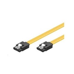 PremiumCord 0,3m SATA 3.0 datový kabel 1.5GBs / 3GBs / 6GBs, kov.západka